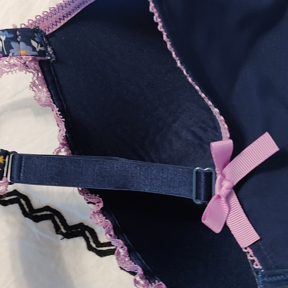 💜 EUC Cacique Brand Intimates Ladie's Cotton Blend Floral Pattern & Lace, 40F - Picture 13 of 14